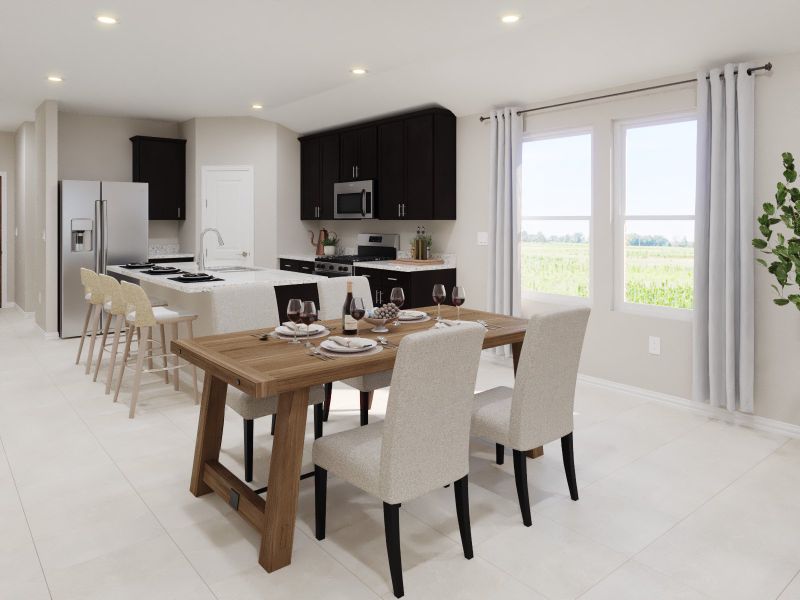 Enjoy dinner in The Allen dining room. Enjoy dinner in The Allen dining room.