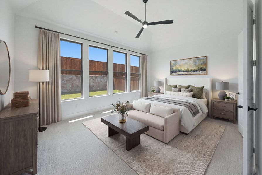 Furnished interior view inside a new home in Hillside Village, Celina (Image 20). Furnished interior view inside a new home in Hillside Village, Celina (Image 20).