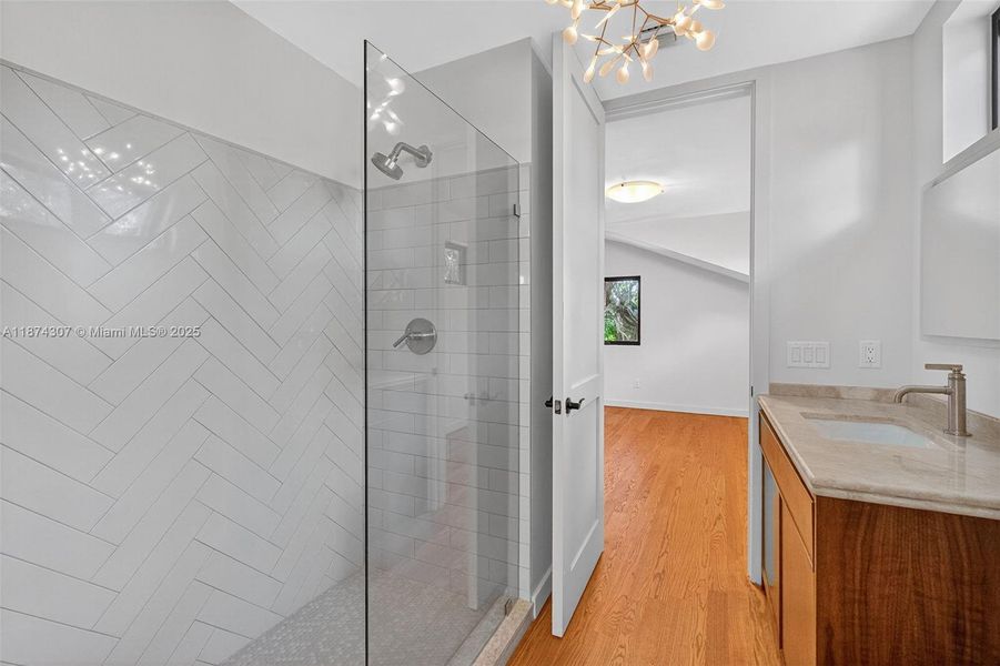 Furnished interior view inside a new home in , Miami (Image 18).