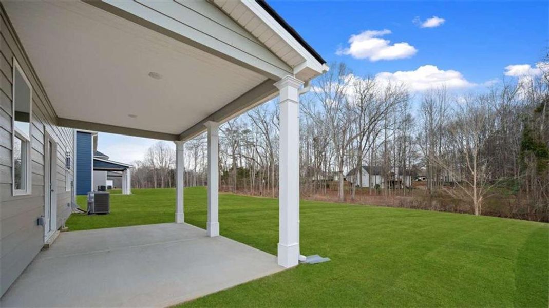 Exterior details and patio area of a home in Jackson Landing, Jefferson (Image 19). Exterior details and patio area of a home in Jackson Landing, Jefferson (Image 19).