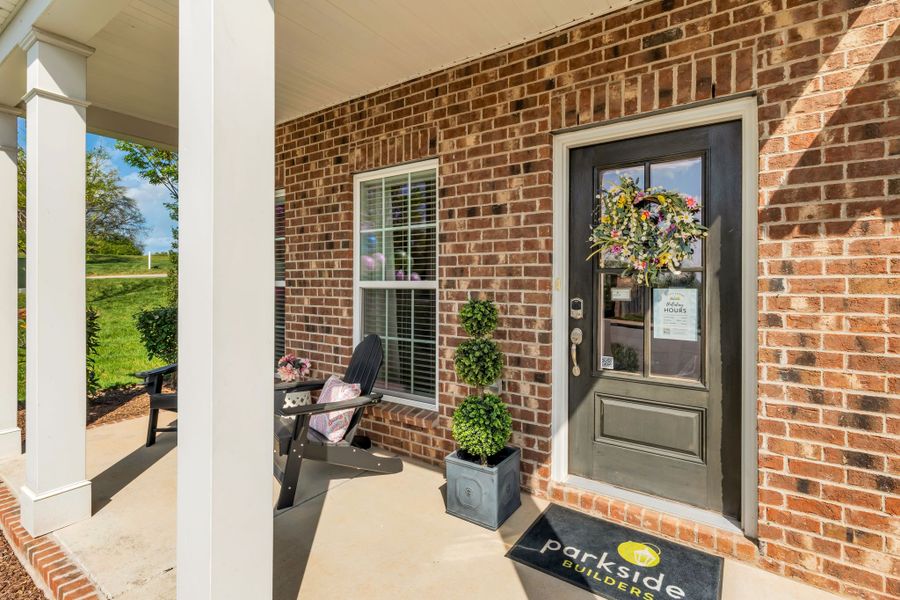 Representative exterior details of a home built from the Annapolis by Parkside Builders in Oxford Station, Gallatin (Image 3).