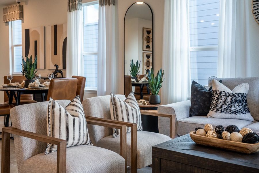 Representative furnished interior of a home built from the 1703 by KB Home in Legend Heights - Sterling Collection, New Braunfels (Image 7).