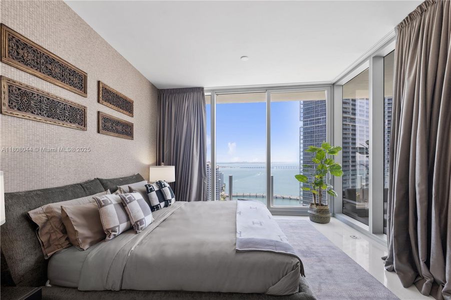 Furnished interior view inside a new home in Aston Martin Residences, Miami (Image 16).