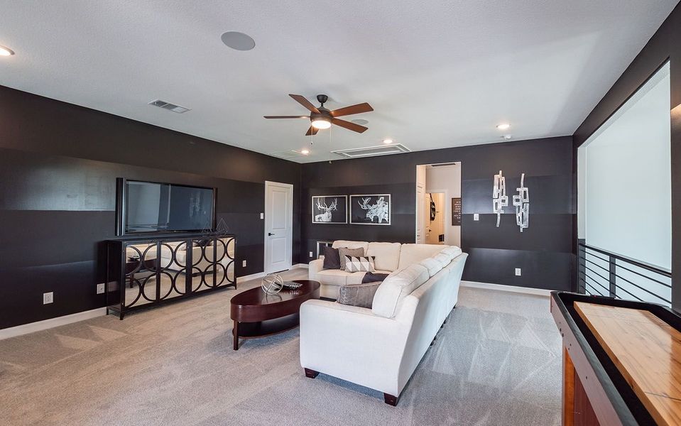 Representative furnished interior of a home built from the Eureka by CastleRock Communities in Sanctuary, Salado (Image 21). Representative furnished interior of a home built from the Eureka by CastleRock Communities in Sanctuary, Salado (Image 21).