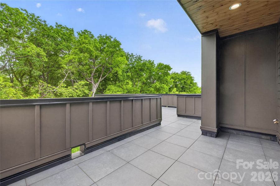 Rooftop Terrace with Uptown Charlotte city