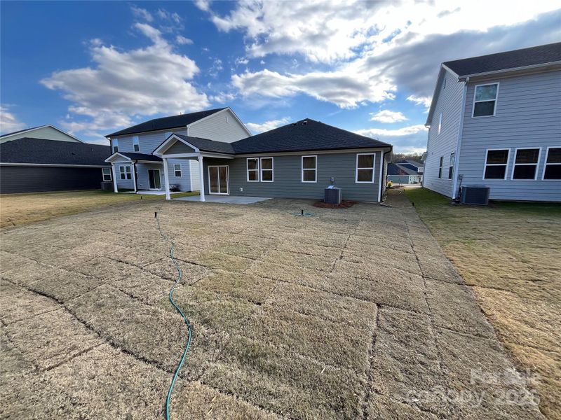 Exterior details and patio area of a home in Sheffield, Indian Trail (Image 7).