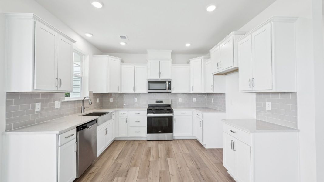 Representative furnished interior of a home built from the Bordeaux by DRB Homes in Sidney Creek Single Family, Zebulon (Image 7).