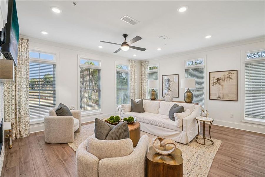 Furnished interior view inside a new home in IveyBrooke, Alpharetta (Image 13).