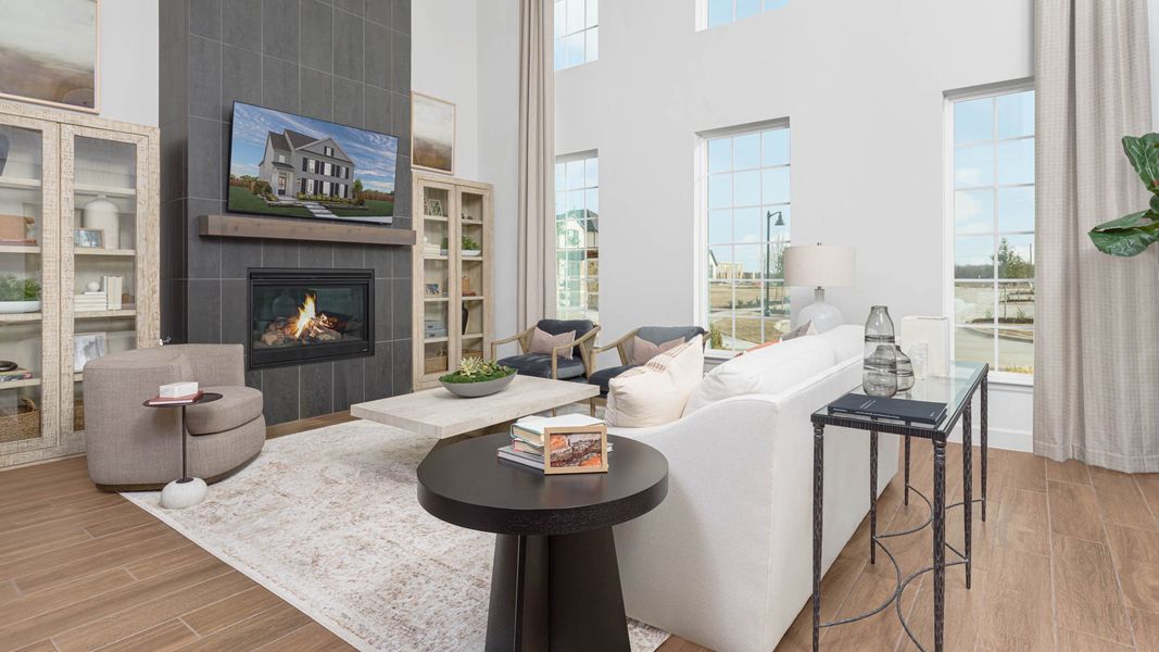 Furnished interior view inside a new home in The Parks at Wilson Creek, Celina (Image 12).