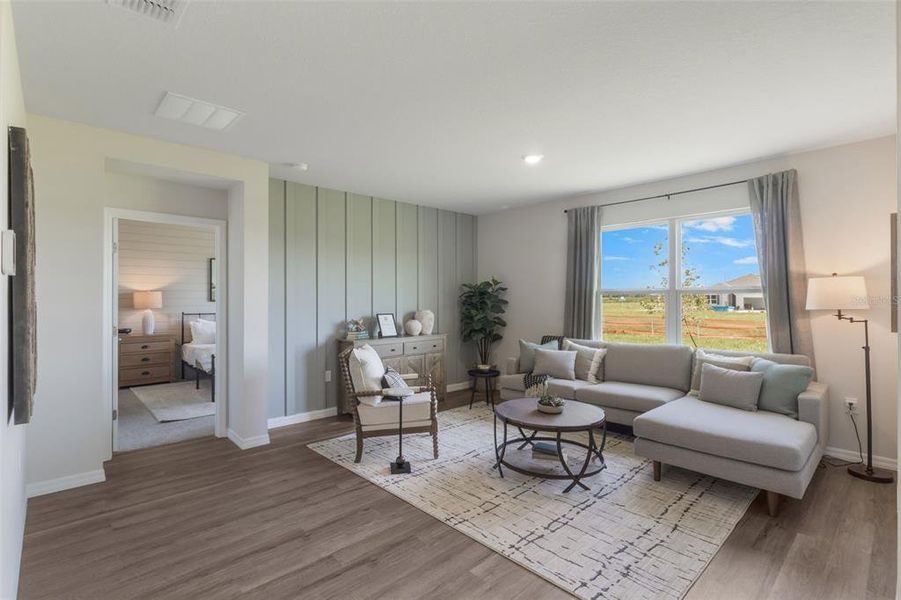 Furnished interior view inside a new home in Fox Branch, Lakeland (Image 14). Furnished interior view inside a new home in Fox Branch, Lakeland (Image 14).