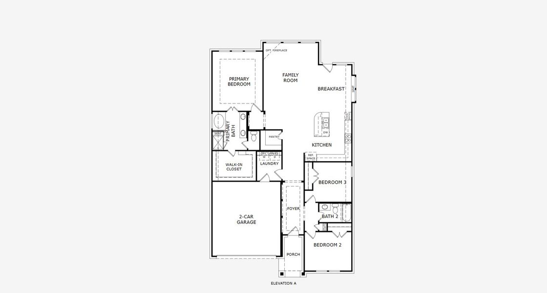2D floor plan layout for the Concept 1841 by Landsea Homes in Coyote Crossing, Godley, TX (Image 4). 2D floor plan layout for the Concept 1841 by Landsea Homes in Coyote Crossing, Godley, TX (Image 4).