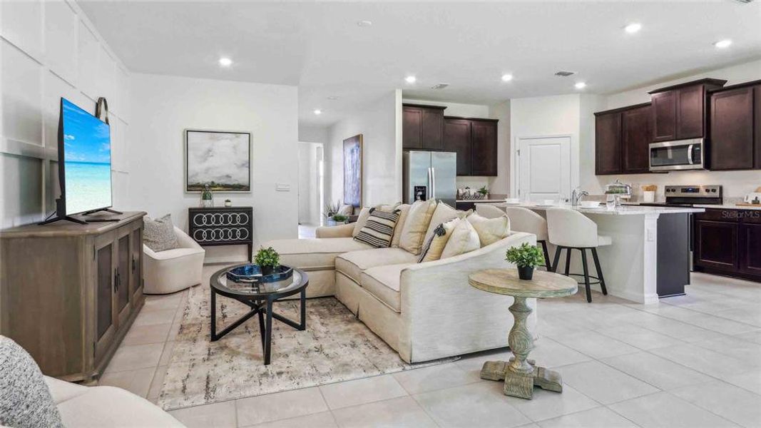 Furnished interior view inside a new home in Twisted Oaks, Wildwood (Image 17).