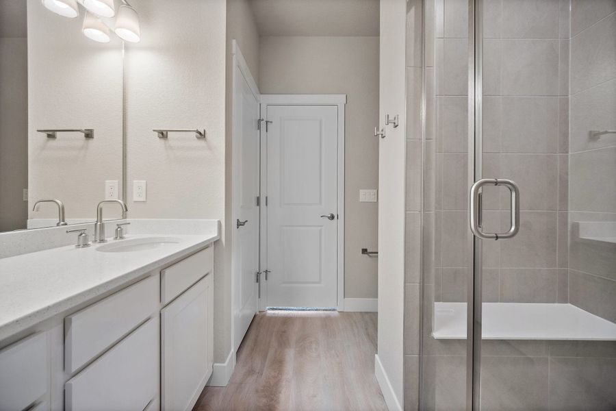 Furnished interior view inside a new home in Trails at Aspen Ridge-3, Colorado Springs (Image 9). Furnished interior view inside a new home in Trails at Aspen Ridge-3, Colorado Springs (Image 9).