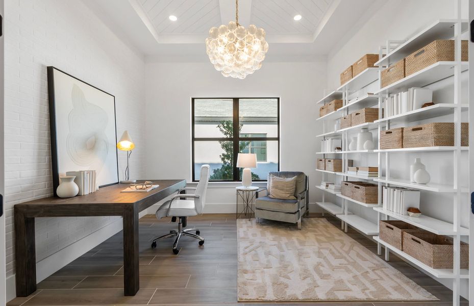 Flex room with optional French doors, perfect for a home office