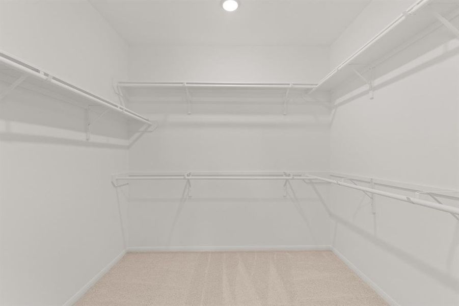 A view of your large primary walk-in Closet