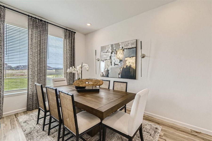 Furnished interior view inside a new home in Bridgeland, Cypress (Image 18).