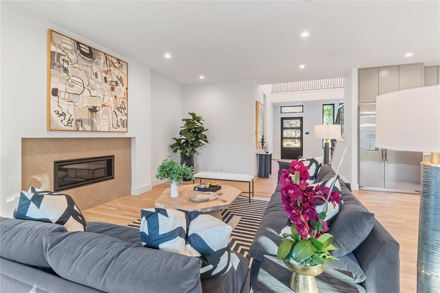 Furnished interior view inside a new home in , Dallas (Image 12).