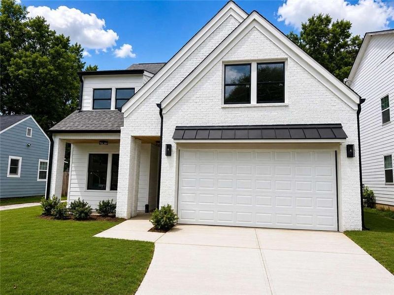 Front exterior of a new home in , Decatur, GA, highlighting curb appeal (Image 1). Front exterior of a new home in , Decatur, GA, highlighting curb appeal (Image 1).