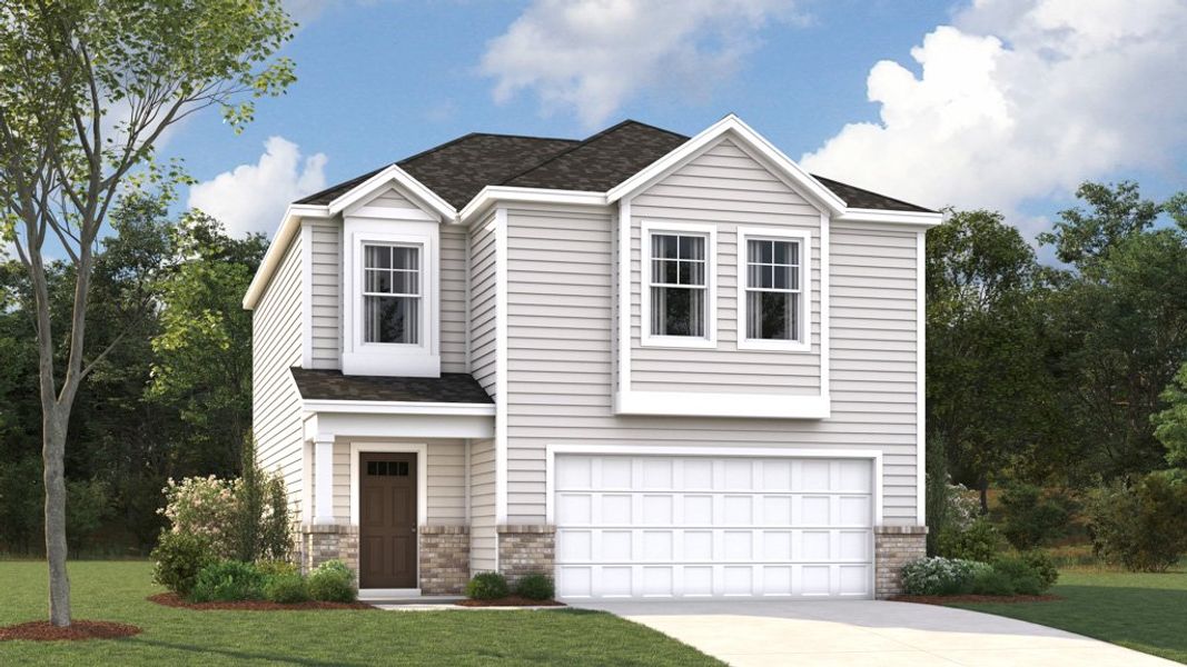 Representative exterior photo of a completed home built from the Cabral by D.R. Horton in Clearwater Springs, Johnson City, TN (Image 3).