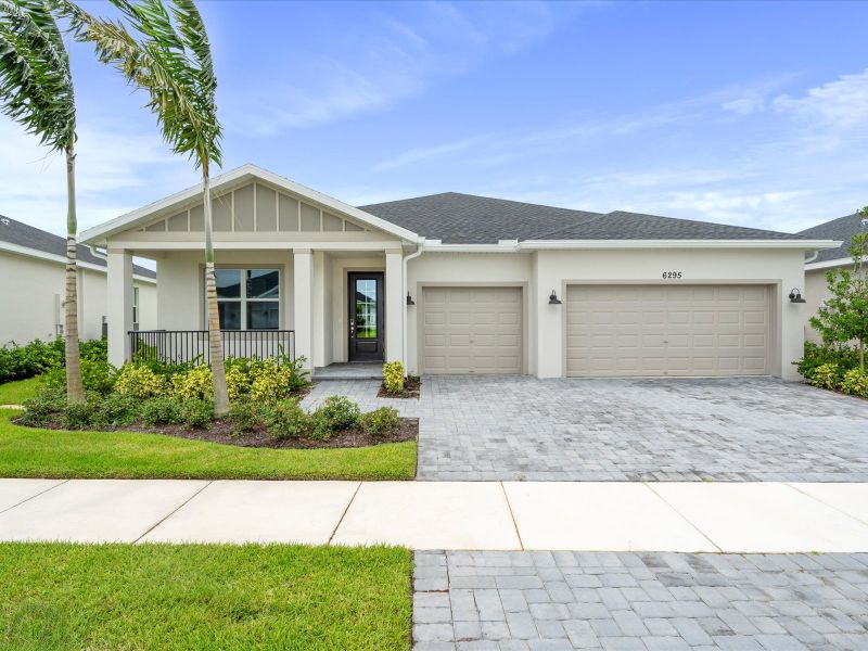 Exterior of the Coral floorplan at 6295 NW Sweetwood Drive in Brystol at Wylder