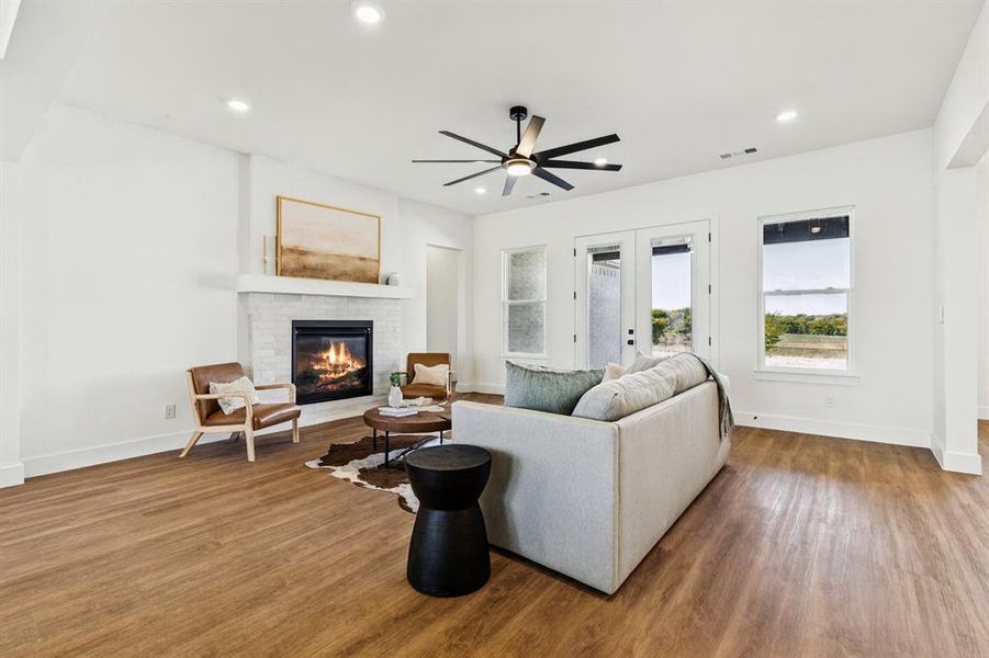 Furnished interior view inside a new home in , Justin (Image 21).