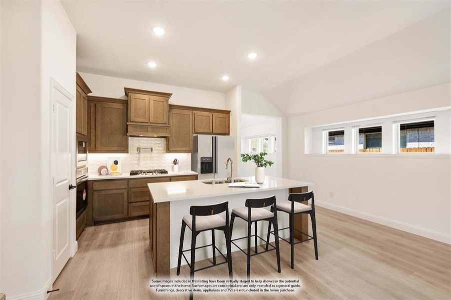 Furnished interior view inside a new home in Waterscape Classic 60s, Royse City (Image 8).