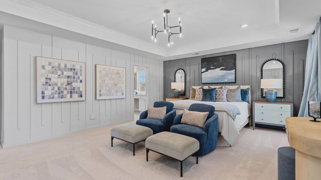 Representative furnished interior of a home built from the Wynwood by DRB Homes in Cottages of Bearwood, Mount Pleasant (Image 43).