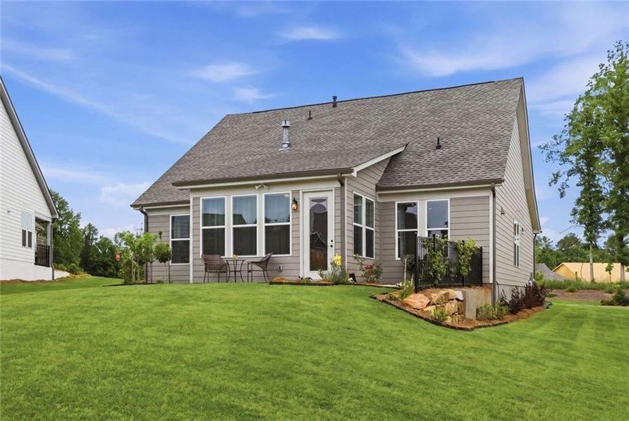 Exterior details and patio area of a home in , Hoschton (Image 3).