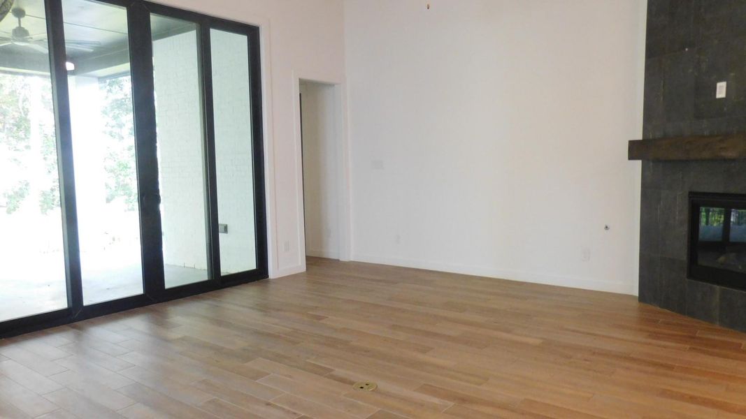 Part of Living Room looking out to Covered Patio