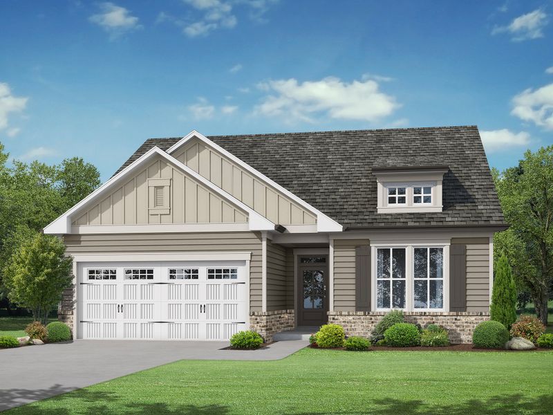 Representative exterior photo of a completed home built from the The Serenity by My Home Communities in Red Bird Manor, Jefferson, GA (Image 6). Representative exterior photo of a completed home built from the The Serenity by My Home Communities in Red Bird Manor, Jefferson, GA (Image 6).