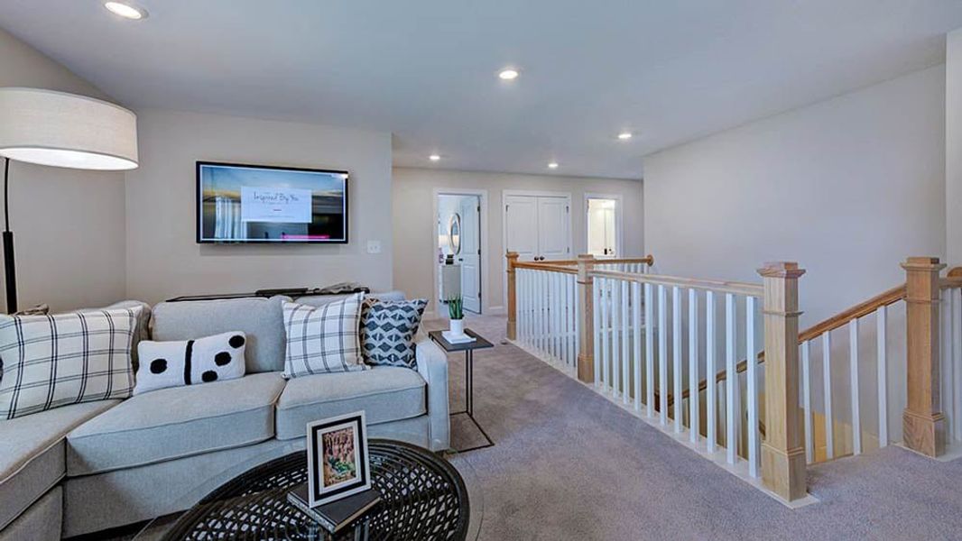 Furnished interior view inside a new home in Bridgeberry, Holly Springs (Image 16).