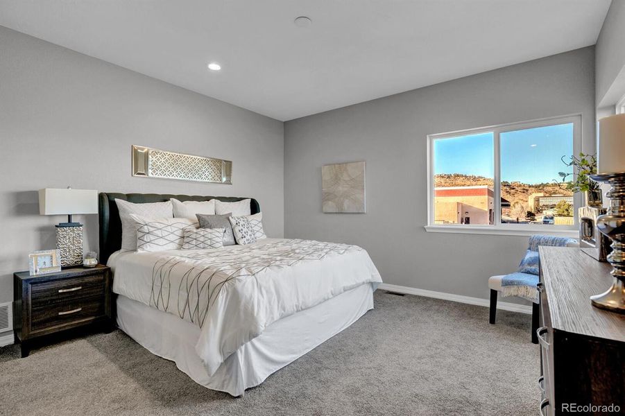 Primary bedroom with 2 closets Primary bedroom with 2 closets