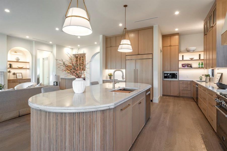 Furnished interior view inside a new home in , Dallas (Image 12).