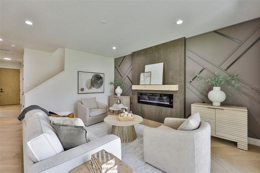 Furnished interior view inside a new home in , Tampa (Image 41). Furnished interior view inside a new home in , Tampa (Image 41).