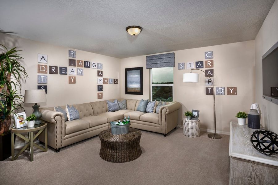 Representative furnished interior of a home built from the 2716 by KB Home in Gardens at Waterstone II, Palm Bay (Image 6).