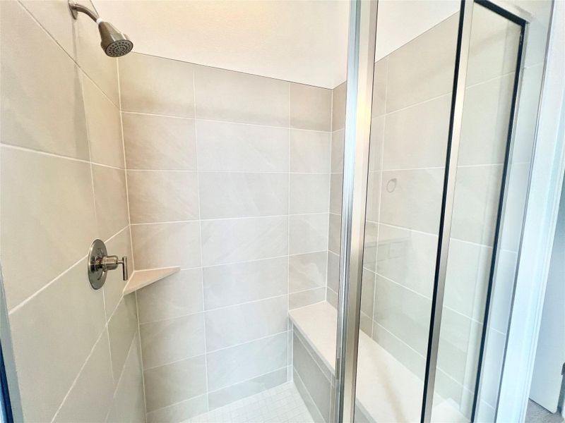 Bathroom with a stall shower Bathroom with a stall shower