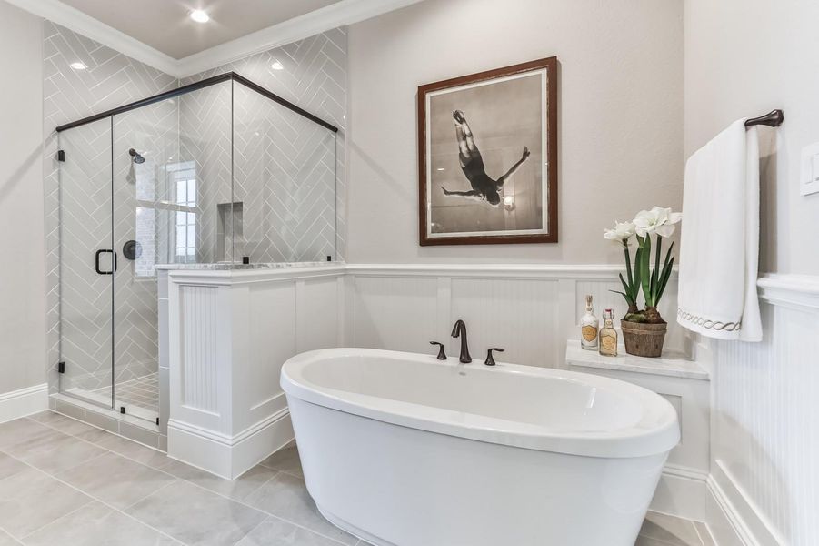 Furnished interior view inside a new home in , Sugar Land (Image 10).