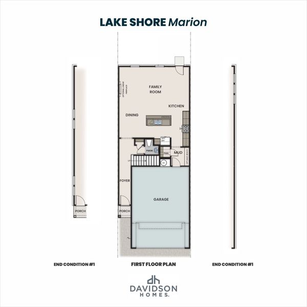 2D floor plan layout for the The Marion A by Davidson Homes LLC in Lake Shore, Winder, GA (Image 2). 2D floor plan layout for the The Marion A by Davidson Homes LLC in Lake Shore, Winder, GA (Image 2).