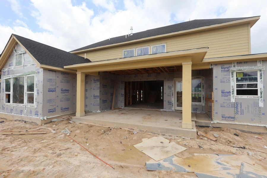 In-progress construction of a new home in Dunham Pointe - Parkview Collection, Cypress, TX (Image 7). In-progress construction of a new home in Dunham Pointe - Parkview Collection, Cypress, TX (Image 7).