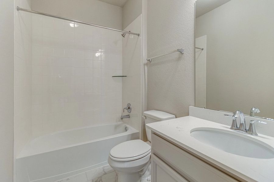 Third bath. Note: Sample product photo. Actual exterior and interior selections may vary by homesite. Photo may be virtually staged