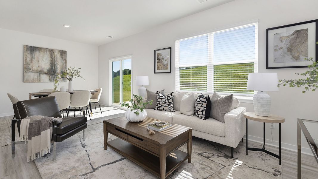 Representative furnished interior of a home built from the Freeport by D.R. Horton in Stanton, Richburg (Image 11).