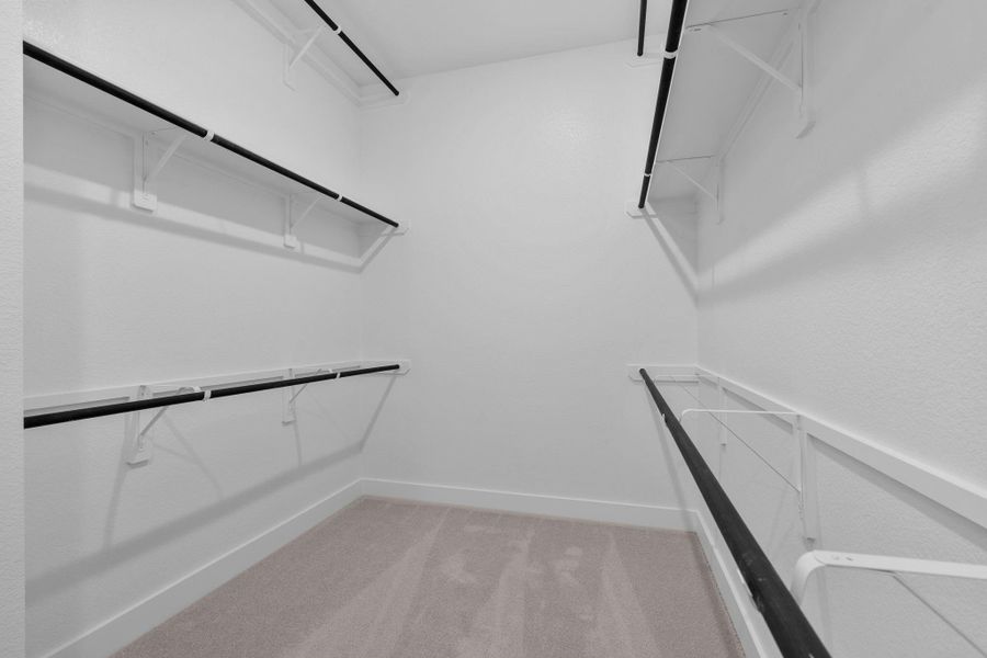 Tons of closet space in the main bath.