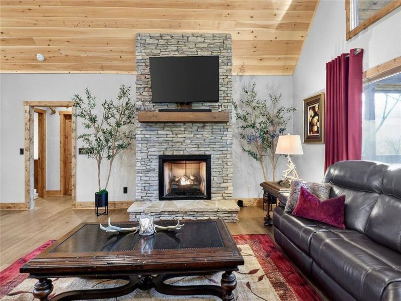 Furnished interior view inside a new home in , Ellijay (Image 6).