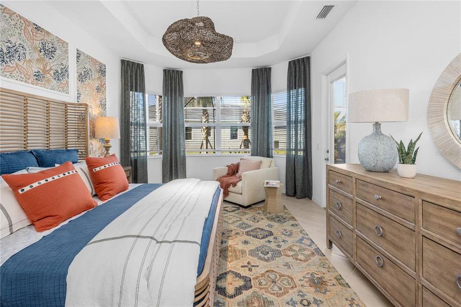 Furnished interior view inside a new home in Calusa Country Club, Lakewood Ranch (Image 27).