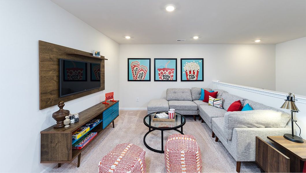 Furnished interior view inside a new home in Skybrook Corners, Huntersville (Image 26). Furnished interior view inside a new home in Skybrook Corners, Huntersville (Image 26).