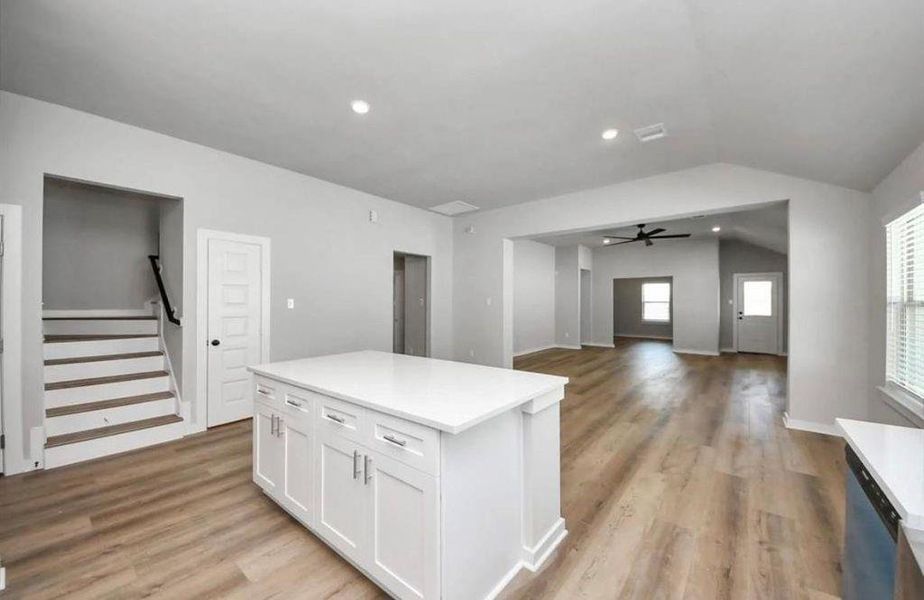 Furnished interior view inside a new home in , Manvel (Image 3).