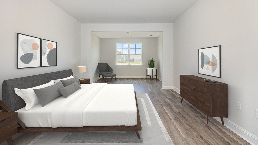 Furnished interior view inside a new home in Heron Pointe, Myrtle Beach (Image 9).