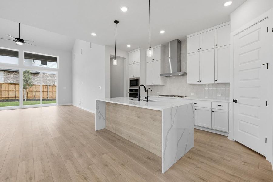 Furnished interior view inside a new home in Heritage, Dripping Springs (Image 5).