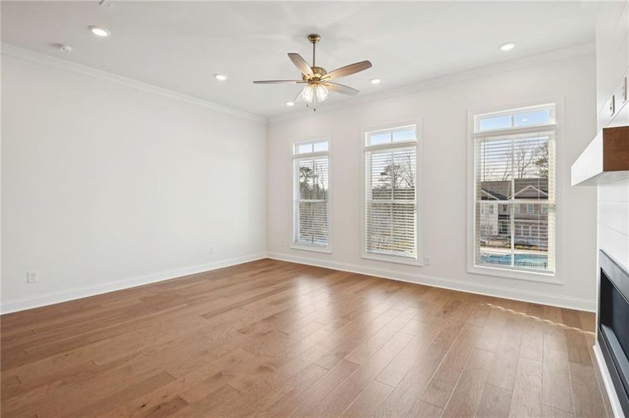 Spacious, unfurnished interior of a new home in Ward's Crossing, Johns Creek (Image 24).