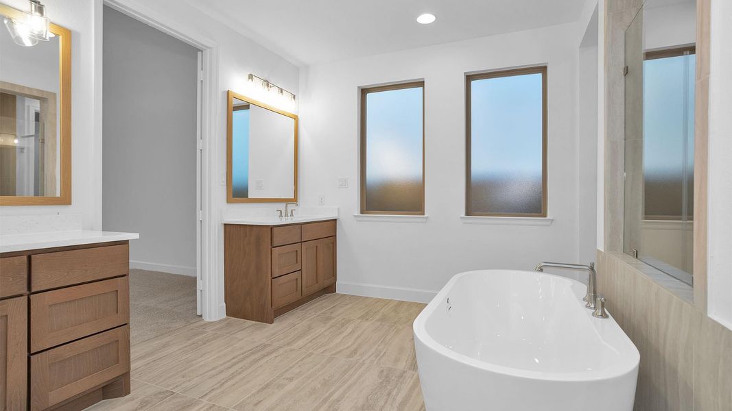 Furnished interior view inside a new home in Elyson 70', Katy (Image 6). Furnished interior view inside a new home in Elyson 70', Katy (Image 6).